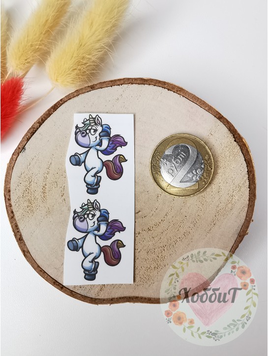 Термонаклейки цветные для бантиков №86, 1 пара